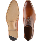 Herring Gershwin mens semi-brogues in tan calf