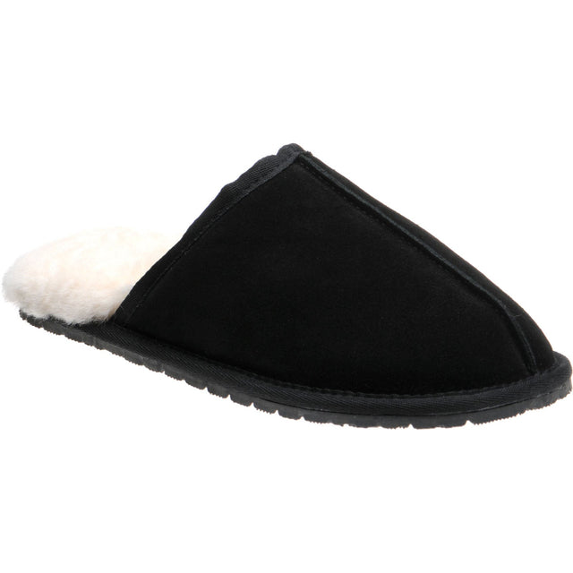 Herring Glen rubber-soled slippers in black