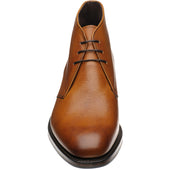 Herring Gosforth II (Rubber) mens hybrid-soled Chukka boots in tan grain