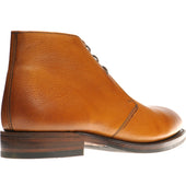 Herring Gosforth II (Rubber) mens hybrid-soled Chukka boots in tan grain