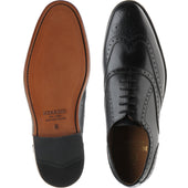 Herring Gosport mens brogues in black calf
