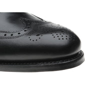 Herring Gosport mens brogues in black calf