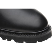 Herring Grange mens rubber-soled boots in black calf