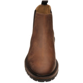 Herring Grange mens rubber-soled boots in nut brown calf