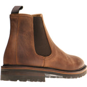 Herring Grange mens rubber-soled boots in nut brown calf