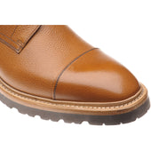 Herring Grantham Rubber mens rubber-soled boots in tan grain