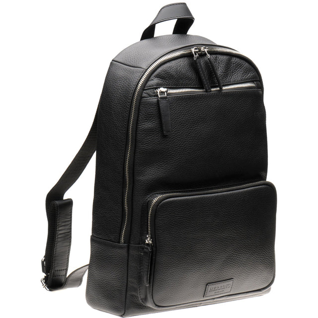 Herring Grantley Backpack in black grain