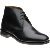 Herring Grays mens Chukka boots in black calf