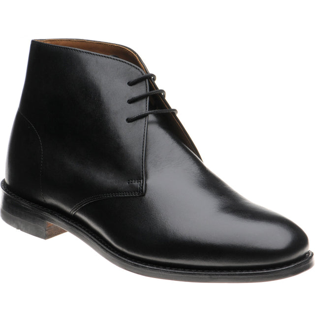 Herring Grays mens Chukka boots in black calf (second)