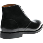 Herring Grays Rubber mens rubber-soled Chukka boots in black calf
