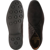 Herring Grays Rubber mens rubber-soled Chukka boots in brown suede