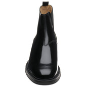 Herring Guards mens rubber-soled Chelsea boots in black polished