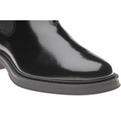 Herring Guards mens rubber-soled Chelsea boots in black polished