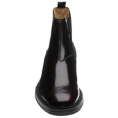 Herring Guards mens rubber-soled Chelsea boots in burgundy polished