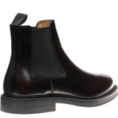 Herring Guards mens rubber-soled Chelsea boots in burgundy polished