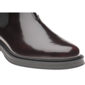 Herring Guards mens rubber-soled Chelsea boots in burgundy polished