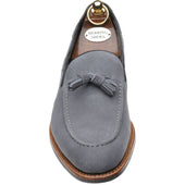 Herring Guildford mens hybrid-soled tasselled loafers in pebble grey