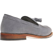 Herring Guildford mens hybrid-soled tasselled loafers in pebble grey