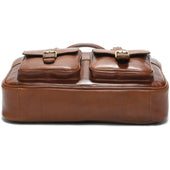 Herring Harlesden Briefcase in dark chestnut