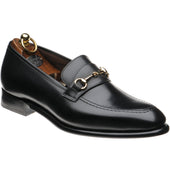 Herring Harlington mens loafers in black calf
