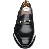 Herring Harlington mens loafers in black calf