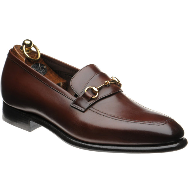 Herring Harlington mens loafers in brown calf