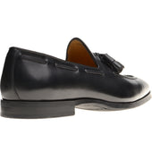 Herring Harry mens rubber-soled tasselled loafers in black calf
