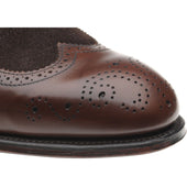 Herring Henry II mens brogues in espresso calf and brown suede