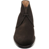 Herring Herald mens rubber-soled Chukka boots in bitter choc suede
