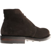 Herring Herald mens rubber-soled Chukka boots in bitter choc suede