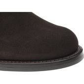 Herring Herald mens rubber-soled Chukka boots in bitter choc suede