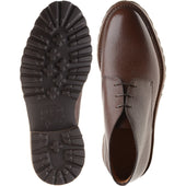 Herring Hook mens rubber-soled Chukka boots in dark brown grain