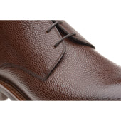 Herring Hook mens rubber-soled Chukka boots in dark brown grain