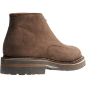 Herring Hook mens rubber-soled Chukka boots in dark brown suede