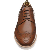 Herring Jack II mens rubber-soled brogues in tan calf