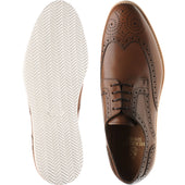 Herring Jack II mens rubber-soled brogues in tan calf