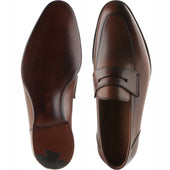 Herring James mens loafers in espresso calf