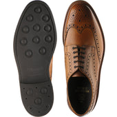 Herring Kendal (Rubber) mens rubber-soled brogues in tan grain