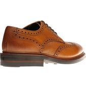 Herring Kendal (Rubber) mens rubber-soled brogues in tan grain