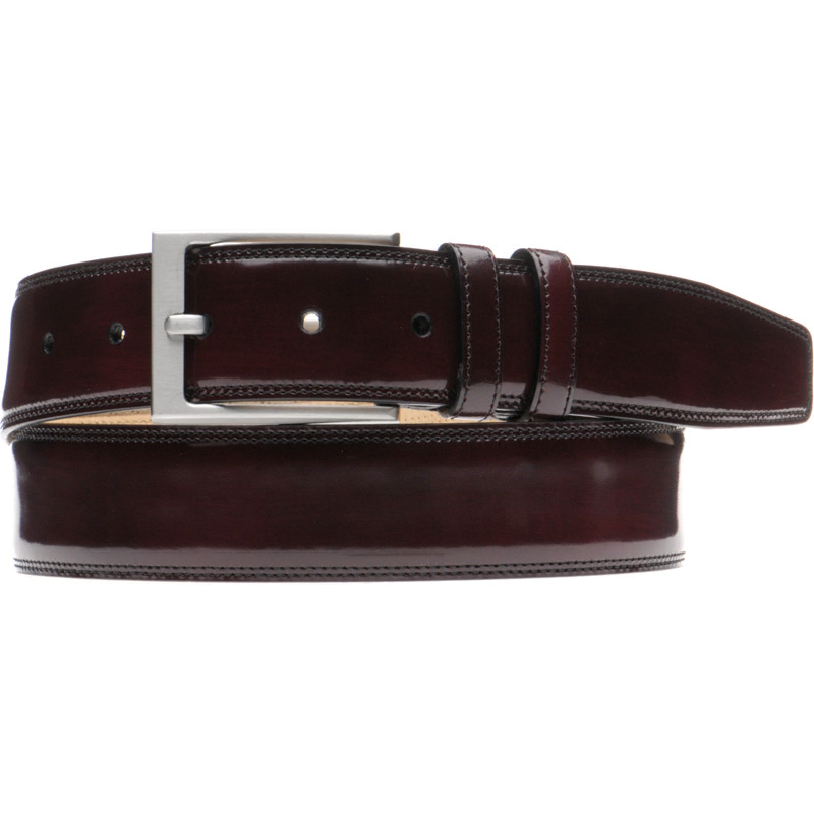 Herring Kensington Belt in burgundy polished