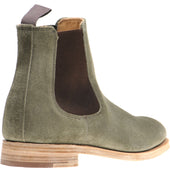 Herring Kirkby mens Chelsea boots in green suede