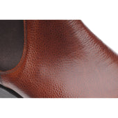 Herring Kirkdale (Rubber) mens rubber-soled Chelsea boots in mahogany grain