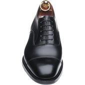 Herring Knightsbridge R mens rubber-soled Oxfords in black calf
