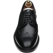 Herring Lancaster mens brogues in black calf