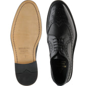 Herring Lancaster mens brogues in black calf