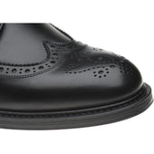 Herring Lancaster mens brogues in black calf
