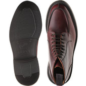 Herring Lawrence II mens rubber-soled boots in burgundy cutter