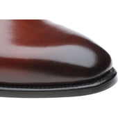 Herring Lawrence mens monk shoes in rosewood calf