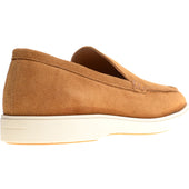 Herring Lido mens rubber-soled loafers in brown suede