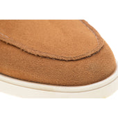 Herring Lido mens rubber-soled loafers in brown suede